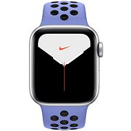 Apple Watch Nike Series 5 Stříbrný hliník s modrým/černým sportovním řemínkem Nike - Chytré hodinky