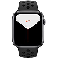 Apple Watch Nike Series 5 44mm Vesmírně šedý hliník s antracitovým/černým sportovním řemínkem Nike - Chytré hodinky