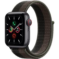 Chytré hodinky Apple Watch SE 40mm Cellular Vesmírně šedý hliník s tornádově šedým / šedým sportovním řemínkem