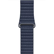 Řemínek Apple Watch 44mm hlubinně modrý kožený řemínek – střední