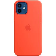 Kryt na mobil Apple iPhone 12 a 12 Pro Silikonový kryt s MagSafe - svítivě oranžový - Kryt na mobil