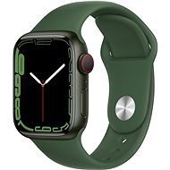 Chytré hodinky Apple Watch Series 7 41mm Cellular  Zelený hliník s listově zeleným sportovním řemínkem