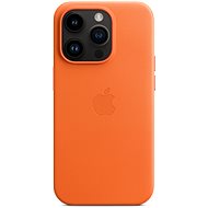 Apple iPhone 14 Pro Kožený kryt s MagSafe oranžový