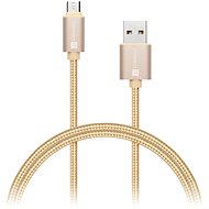 CONNECT IT Wirez Premium Metallic micro USB 1m gold - Datový kabel