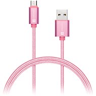 CONNECT IT Wirez Premium Metallic micro USB 1m rose - Datový kabel