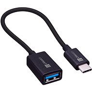 Datový kabel CONNECT IT Wirez USB-A to USB-C, 15cm, černý