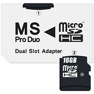 CONNECT IT MS PRO DUO na 2x Micro SDHC - Adaptér