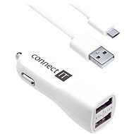 Nabíječka do auta CONNECT IT InCarz Charger Strong bílá
