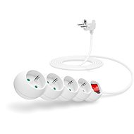 CONNECT IT prodlužovací 230V, 4 zásuvky + vypínač, 3m, bílý - Prodlužovací kabel