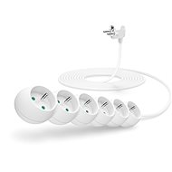 CONNECT IT prodlužovací 230V, 6 zásuvek, 5m, bílý - Prodlužovací kabel