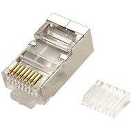 OEM Konektor RJ45 kat. 6/6a stíněný, na kulatý kabel (lanko), 100ks - Konektor
