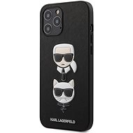 Karl Lagerfeld Saffiano K&C Heads pro Apple iPhone 12 Pro Max Black - Kryt na mobil