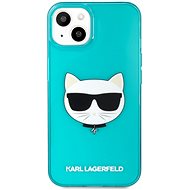 Karl Lagerfeld TPU Choupette Head Kryt pro Apple iPhone 13 Fluo Blue - Kryt na mobil