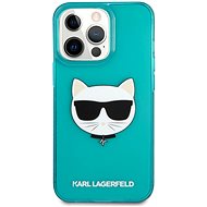 Karl Lagerfeld TPU Choupette Head Kryt pro Apple iPhone 13 Pro Fluo Blue - Kryt na mobil