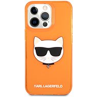 Karl Lagerfeld TPU Choupette Head Kryt pro Apple iPhone 13 Pro Fluo Orange - Kryt na mobil