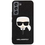 Karl Lagerfeld PU Saffiano Karl Head Zadní Kryt pro Samsung Galaxy S22+ Black - Kryt na mobil