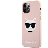 Karl Lagerfeld Choupette Head Silikonový Kryt pro Apple iPhone 12/12 Pro Light Pink - Kryt na mobil