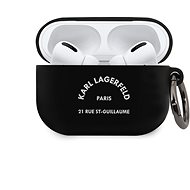 Karl Lagerfeld Rue St Guillaume Silikonové Pouzdro pro Airpods Pro Black - Pouzdro na sluchátka