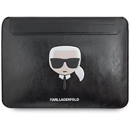 Karl Lagerfeld Head Embossed Computer Sleeve 13/14" Black - Pouzdro na notebook