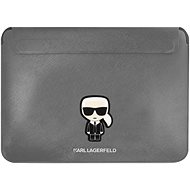 Karl Lagerfeld Saffiano Ikonik Computer Sleeve 13/14" Silver - Pouzdro na notebook