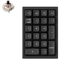 Keychron QMK Q0 Hot-Swappable Number Pad RGB Gateron G Pro Brown Switch Mechanical - Black Version - Numerická klávesnice