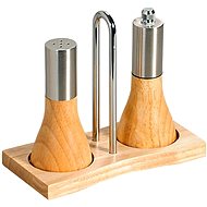Kesper Stolní sada mlýnku na pepř a slánky, výška 13 cm, gumovníkové dřevo a nerezová ocel - Mlýnek na koření mechanický