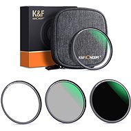 K&F Concept set magnetických filtrů 3 ks (MCUV, CPL, ND1000) - 49 mm - Set