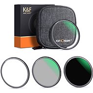 K&F Concept set magnetických filtrů 3 ks (MCUV, CPL, ND1000) - 62 mm - Set