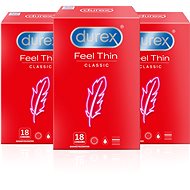 DUREX Feel Thin Classic Pack 3 × 18 ks - Kondomy