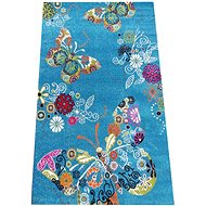 Dětský kusový koberec Motýl modrý 300 × 400 cm - Koberec