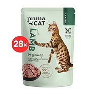 PrimaCat Kapsička Filety s jehněčím ve šťávě 28 × 85g - Kapsička pro kočky