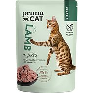 PrimaCat Kapsička Filety s jehněčím v želé 85g - Kapsička pro kočky
