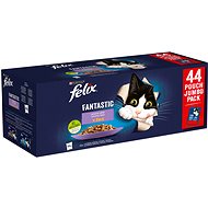 Felix Fantastic with Beef, Chicken, Salmon, Tuna in Jelly 44 x 85g - Cat Food Pouch