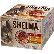 Shelma without Cereal, Stewed Fillets Meat Selection 24 × 85g - Cat Food Pouch