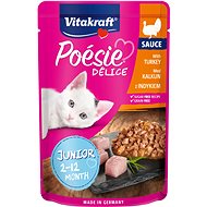 Vitakraft Cat Wet Food Poésie Délice Turkey Junior 85g - Cat Food Pouch