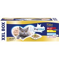 Prevital Fillets Meat and Fish 48 × 85g - Cat Food Pouch