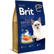 Brit Premium by Nature Cat Adult Salmon 8 kg  - Granule pro kočky