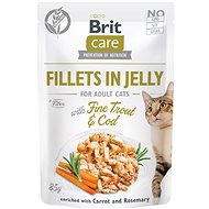 Kapsička pro kočky Brit Care Cat Fillets in Jelly with Fine Trout & Cod  85 g 