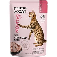 PrimaCat Kapsička pro sterilizované kočky filety s lososím masem ve šťávě 85 g - Kapsička pro kočky