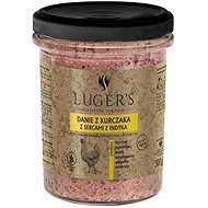 LUGER'S Exclusive Pâté  with Chicken and Turkey Heart in a Glass Jar 300g - Pate for Dogs