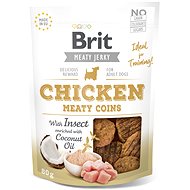 Brit Jerky Chicken with Insect Meaty Coins 80 g - Pamlsky pro psy