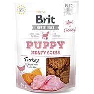 Brit Jerky for Puppy Turkey Meaty Coins 80g  - Pamlsky pro psy
