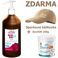 Vitar Veterinae Artivit Syrup 1000ml + DentOn 100g + Beige Cap - Joint Nutrition for Dogs
