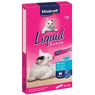 Pamlsky pro kočky Vitakraft pochoutka Cat Liquid Snack Omega 3 losos 6 × 15g