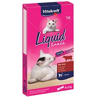 Pamlsky pro kočky Vitakraft pochoutka Cat Liquid Snack hovězí a inuline 90g