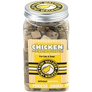 Kiwi Walker Mrazem sušená kuřecí játra, špenát a dýně 100 g - Pamlsky pro psy