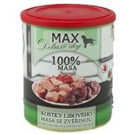 Konzerva pro psy MAX deluxe zvěřina kousky 400 g, 6 ks
