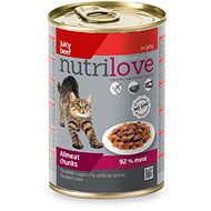 Nutrilove hovězí v želé 400 g - Konzerva pro kočky