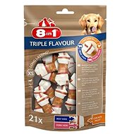 Kost pro psy Pochoutka 8in1 Triple Flavour XS (21ks) - Kost pro psy