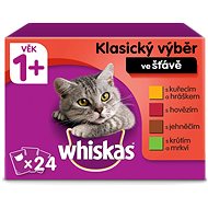 Kapsička pro kočky Whiskas kapsička klasický výběr se zeleninou ve šťávě pro dospělé kočky 24 × 100 g - Kapsička pro kočky